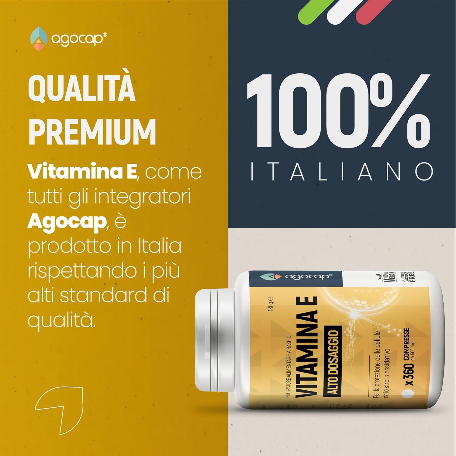 Agocap Vitamine E Pure complément 360 gélules peau antioxydant