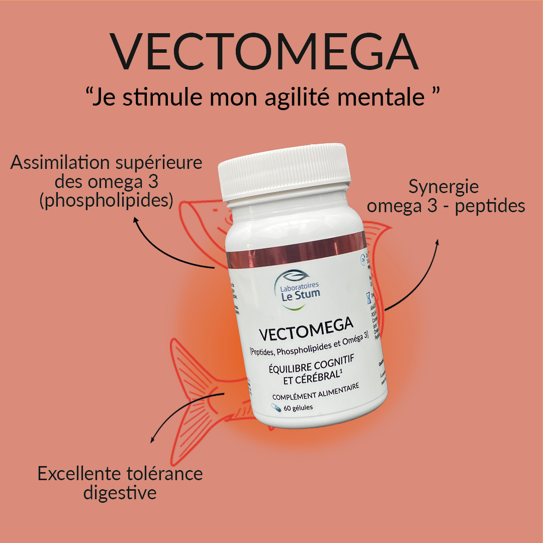 Le Stum Équilibre Cérébral Vectomega oméga-3 concentration