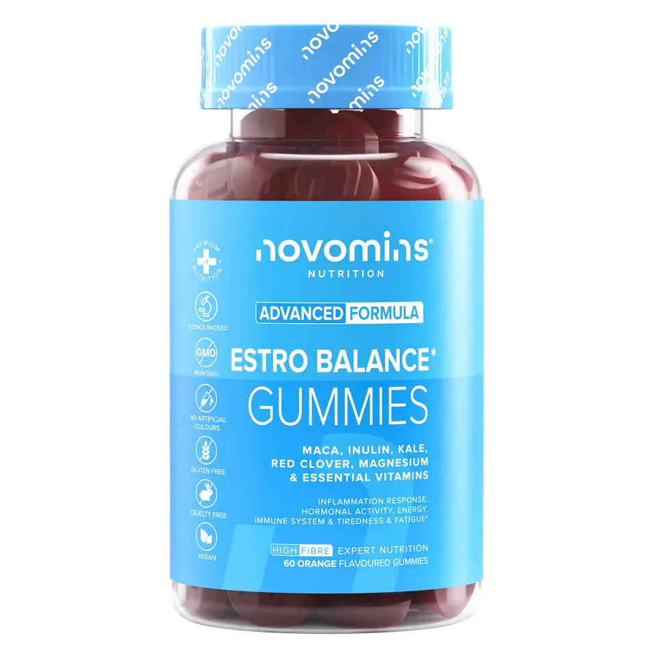 Novomins Périménopause Estro Balance gummies femme maca