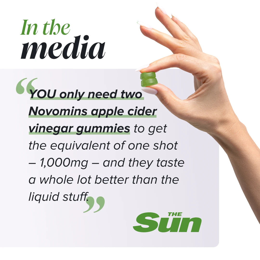 Novomins Vinaigre de Cidre gummies pomme métabolisme