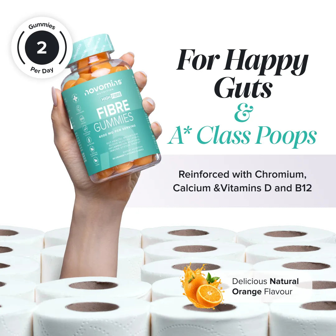 Novomins Gestion du poids Gummies de fibres transit inuline