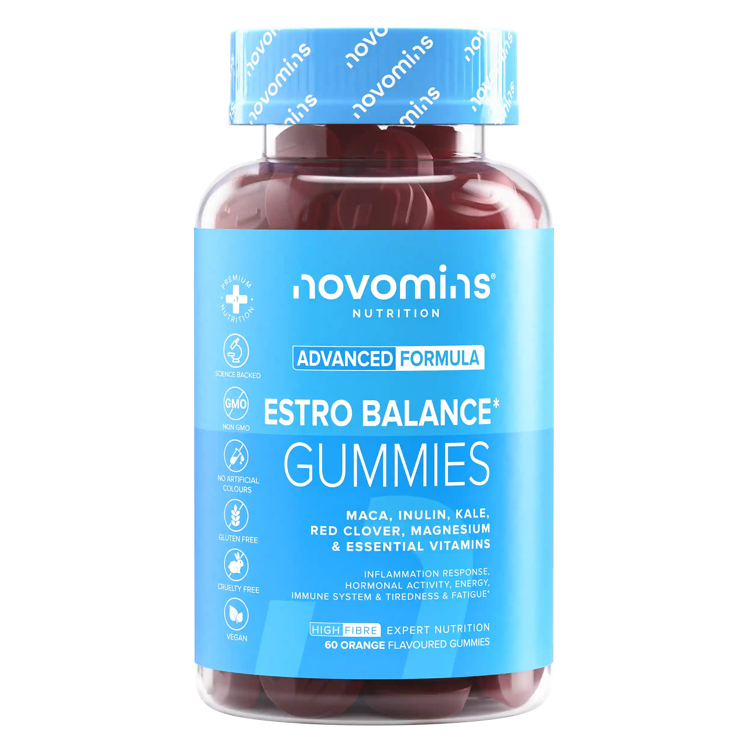 Novomins Périménopause Estro Balance gummies femme maca