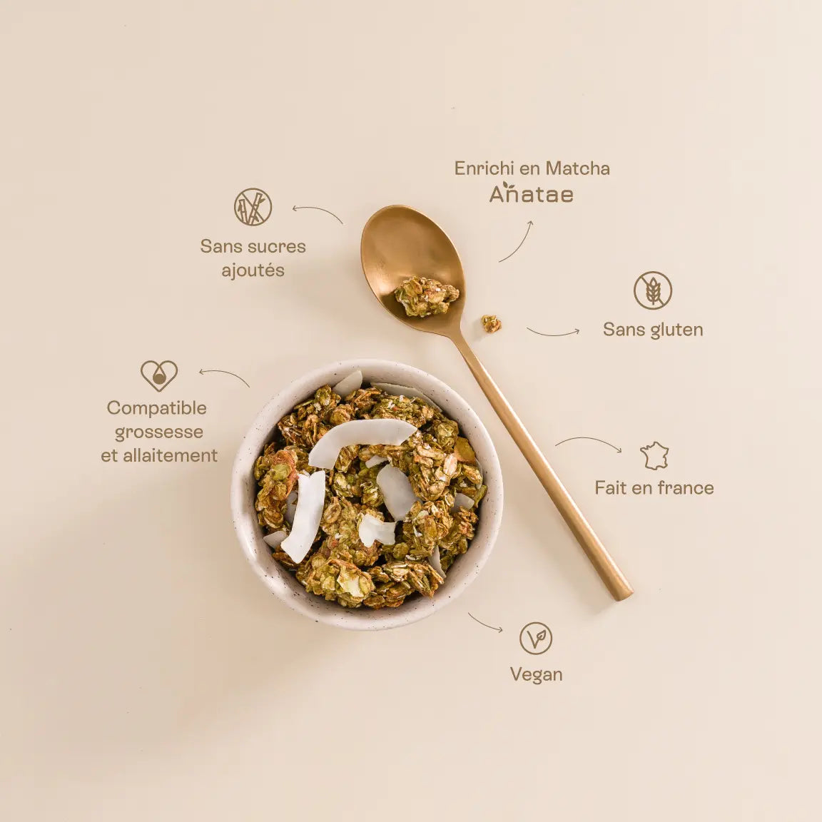 Jolly Mama Mamatcha Granola Matcha Coco Magnésium 1 Produit
