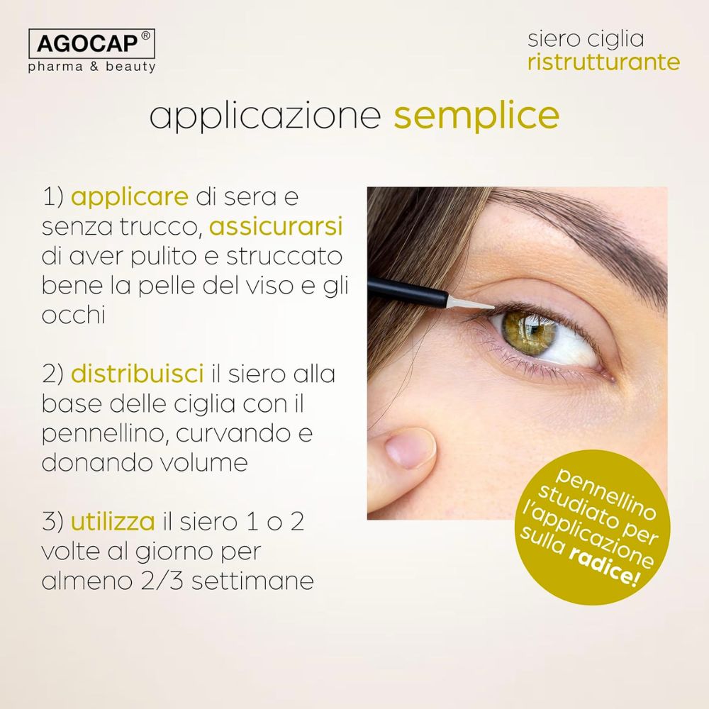 Agocap Sérum Cils fortifiant allongeant naturel