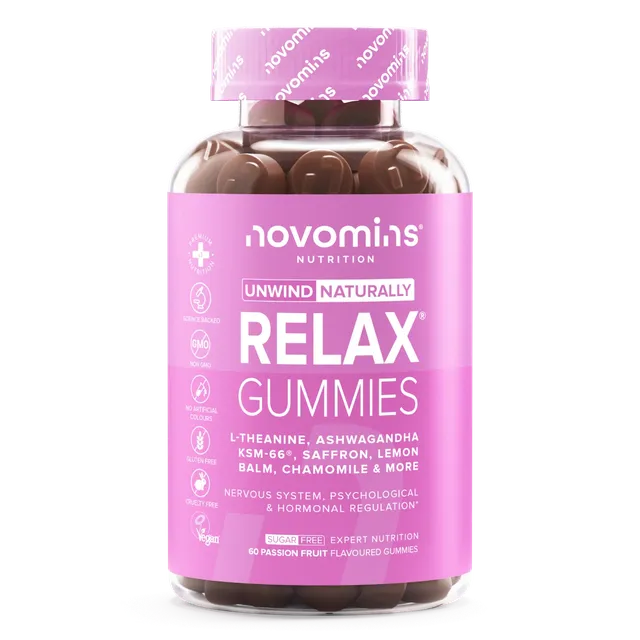 Novomins Relax Gummies ashwagandha KSM-66 calme