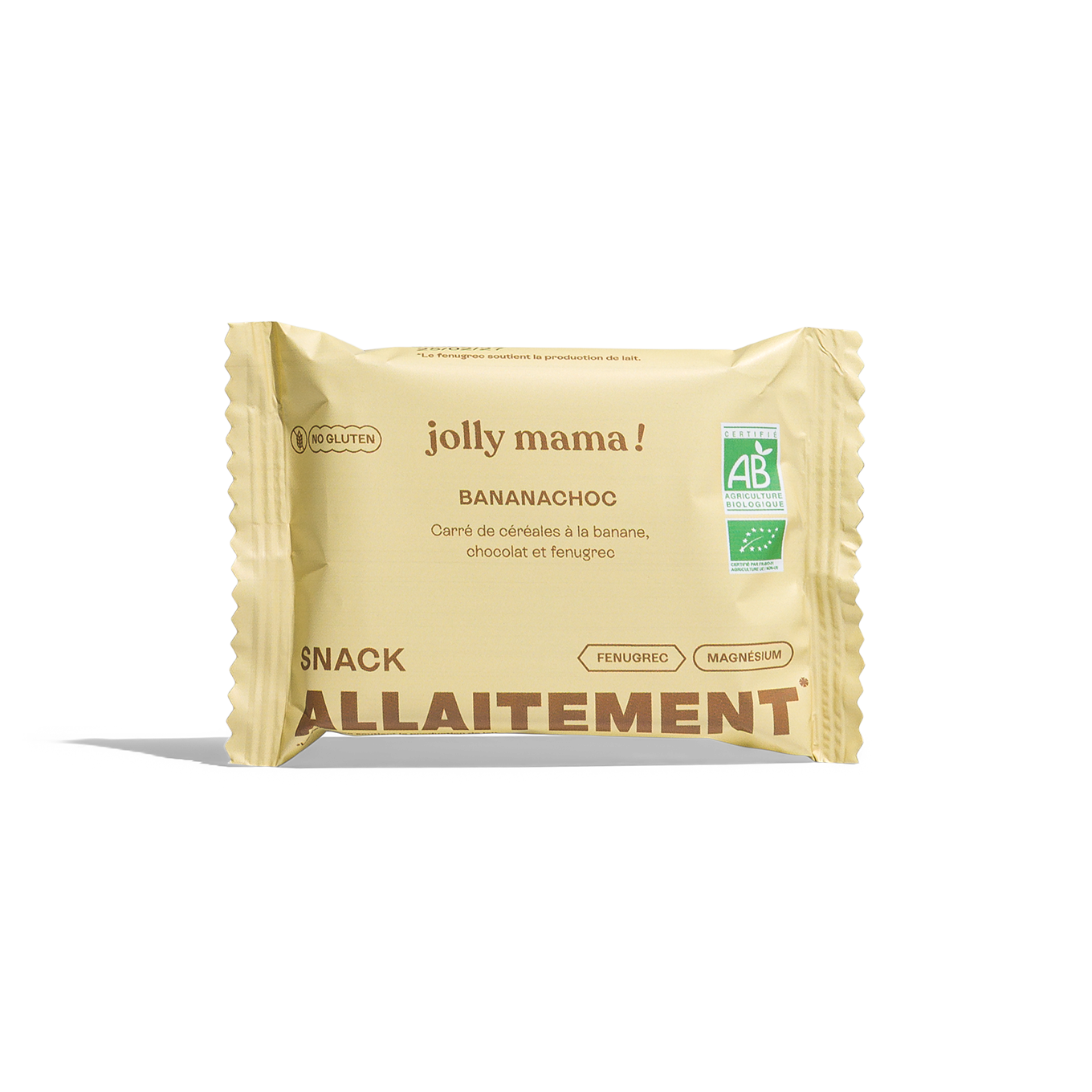 Jolly Mama Banana choc snacks banane chocolat fenugrec