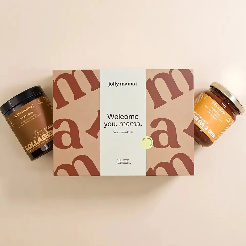 Jolly Mama Lots et Packs Coffret Naissance Cacao DHA Cadeau