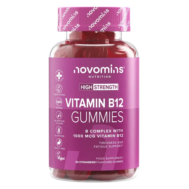 Novomins Immunité Gummies Vitamine B12 1000 mcg énergie