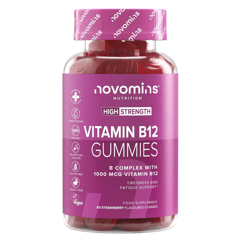 Novomins Immunité Gummies Vitamine B12 1000 mcg énergie