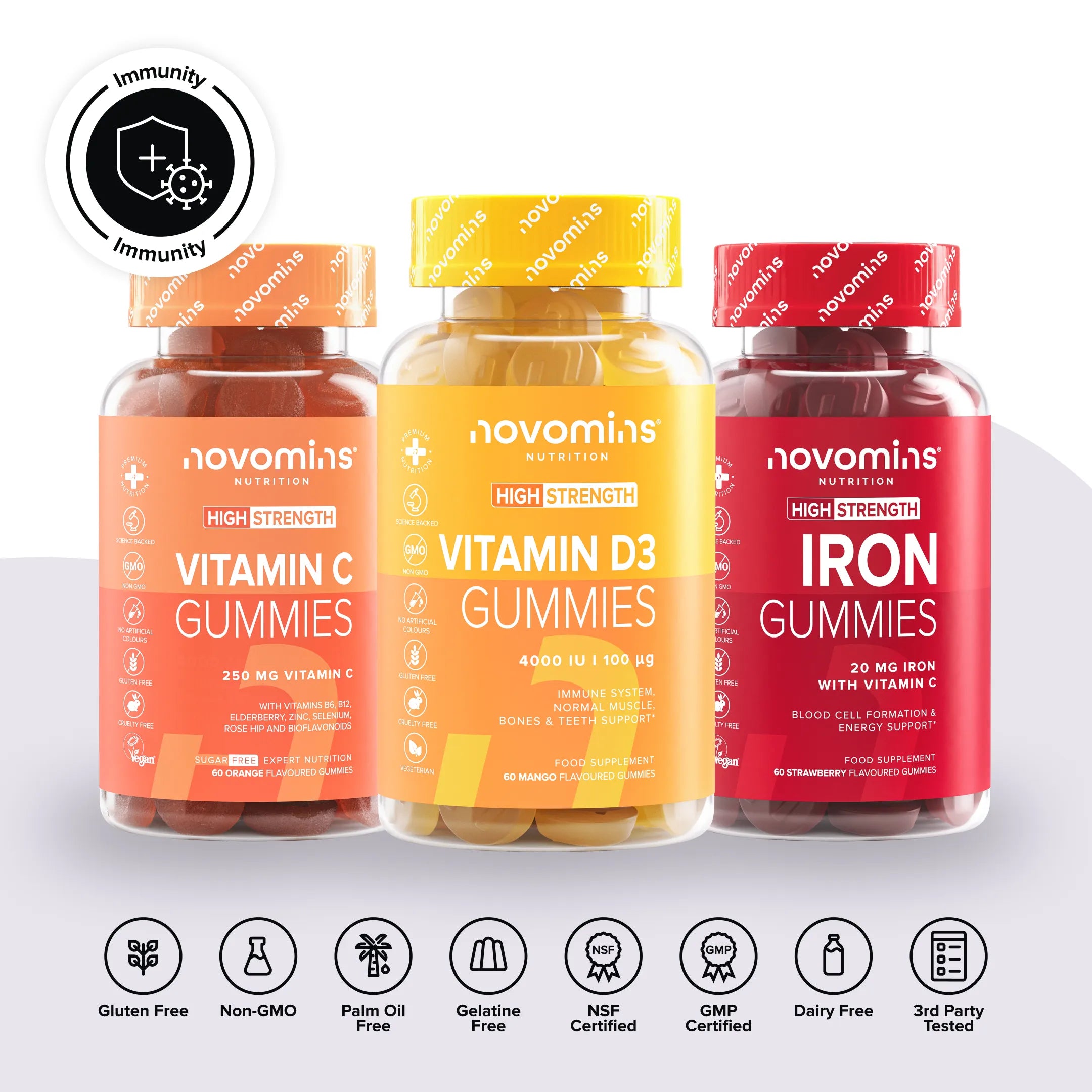 Novomins Coffrets Pack Humeur Énergie Immunité vitamine C