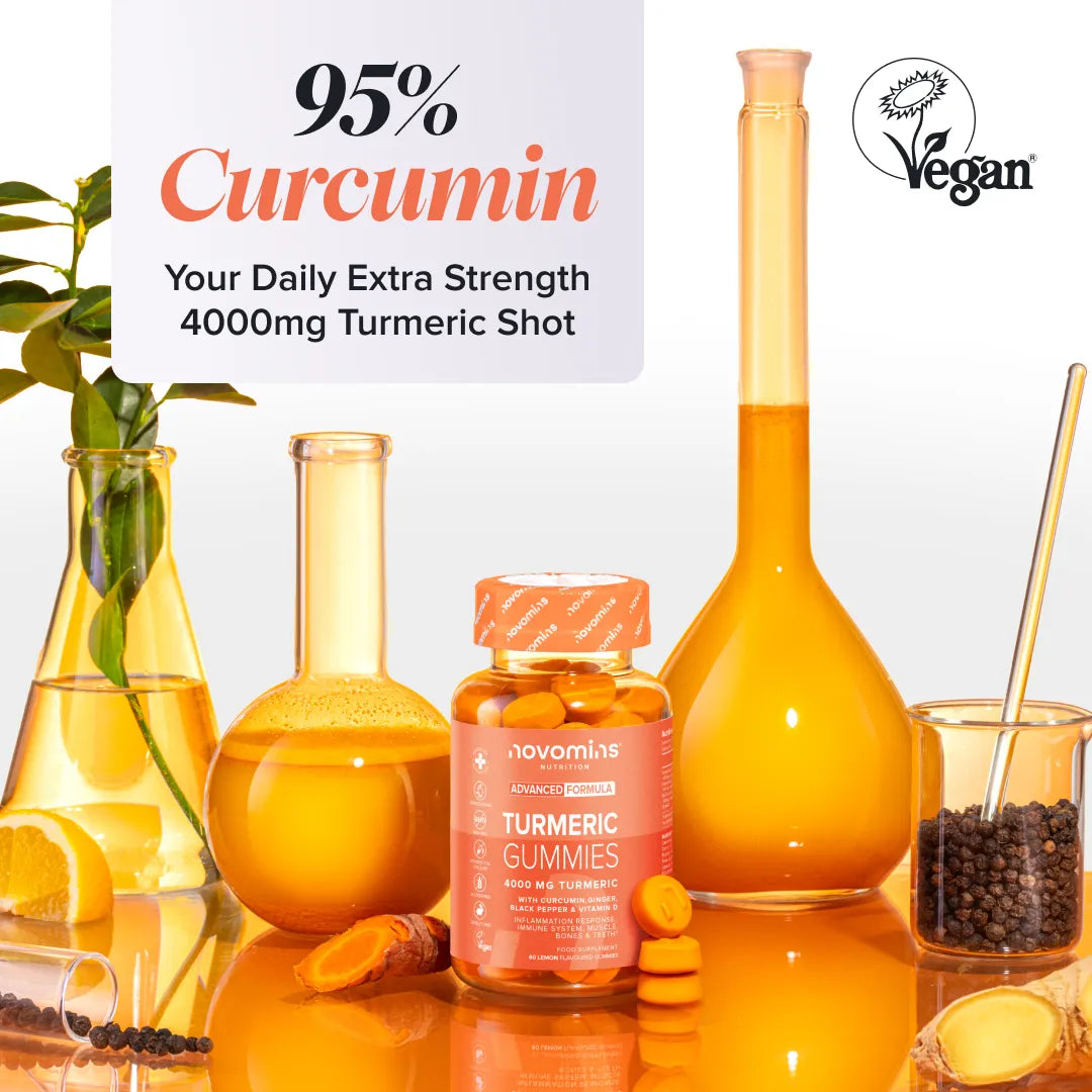 Novomins Os Articulations Muscles Gummies au Curcuma Vitamine D