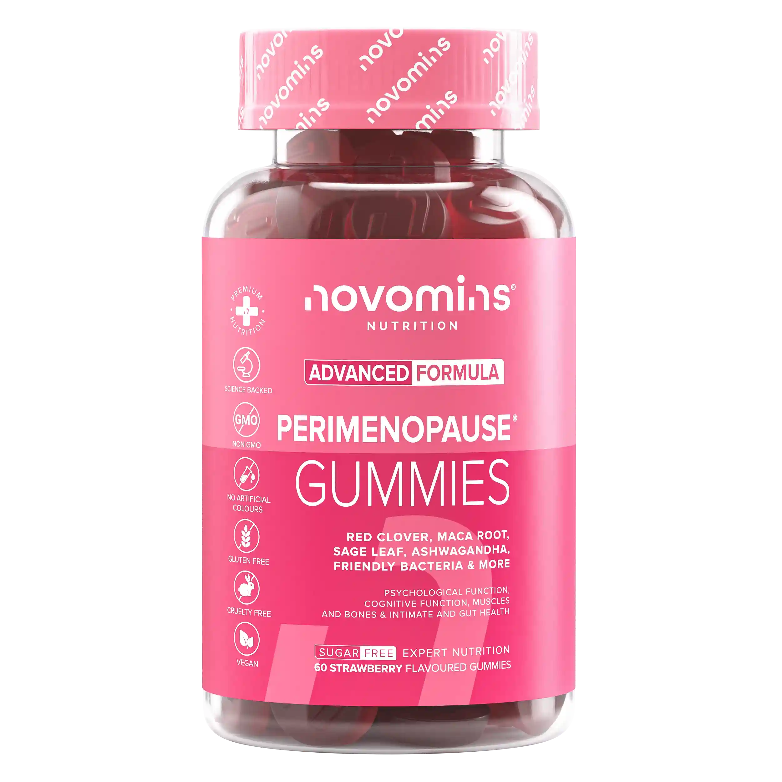 Novomins Périménopause Gummies Femme Sans Sucre