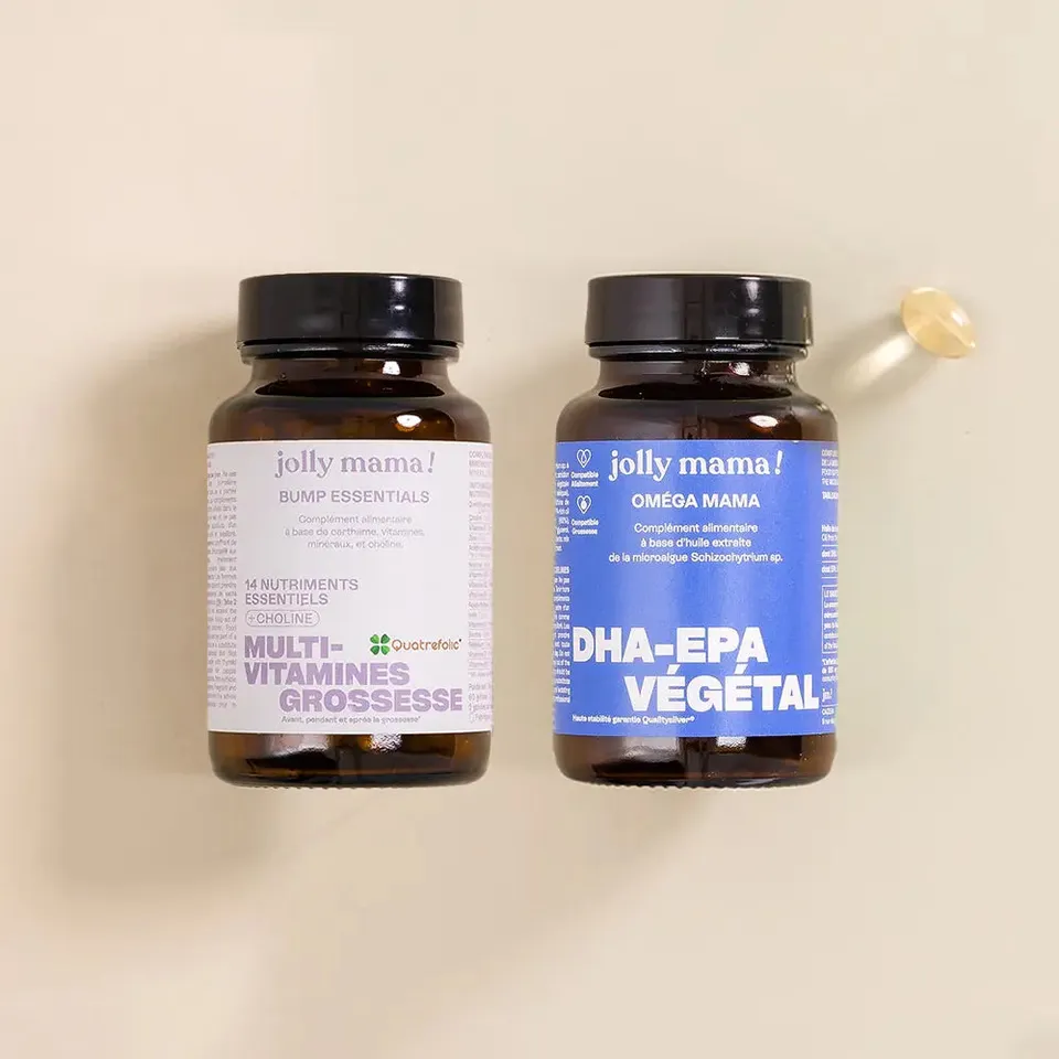 Jolly Mama Pack grossesse vegan complément DHA EPA gélules