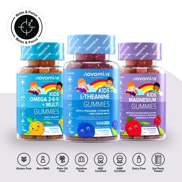 Novomins Coffrets & Packs Pack Détente & Concentration Enfants 3 gummies