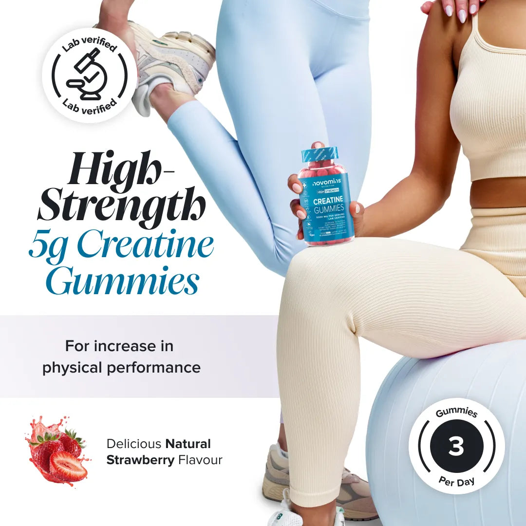 Novomins Sport Gummies Créatine 5000 mg 3 par Jour