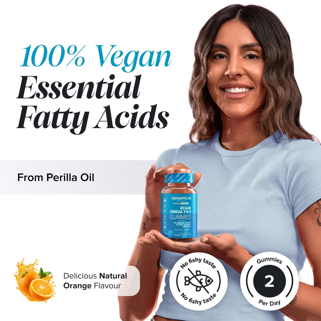 Novomins Cœur & circulation Oméga 3-6-9 gummies véganes périlla