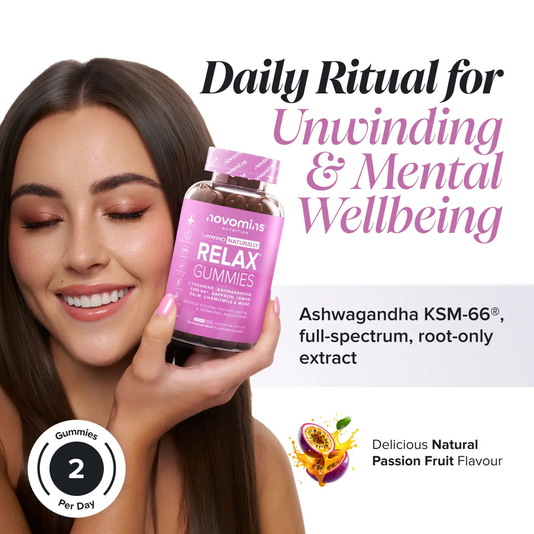 Novomins Relax Gummies ashwagandha KSM-66 calme