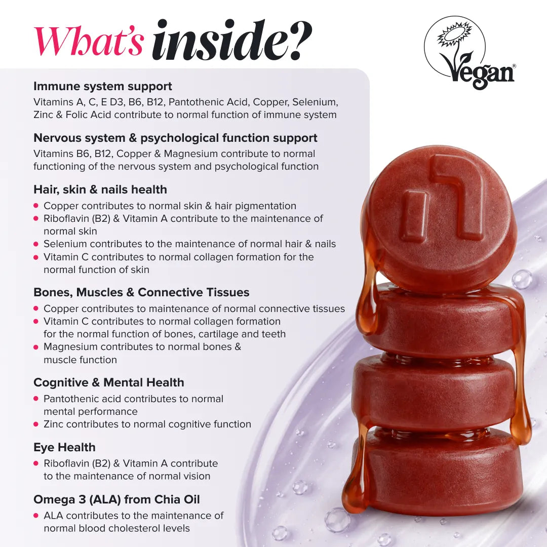 Novomins Multivitamines Gummies 17 Vitamines Énergie