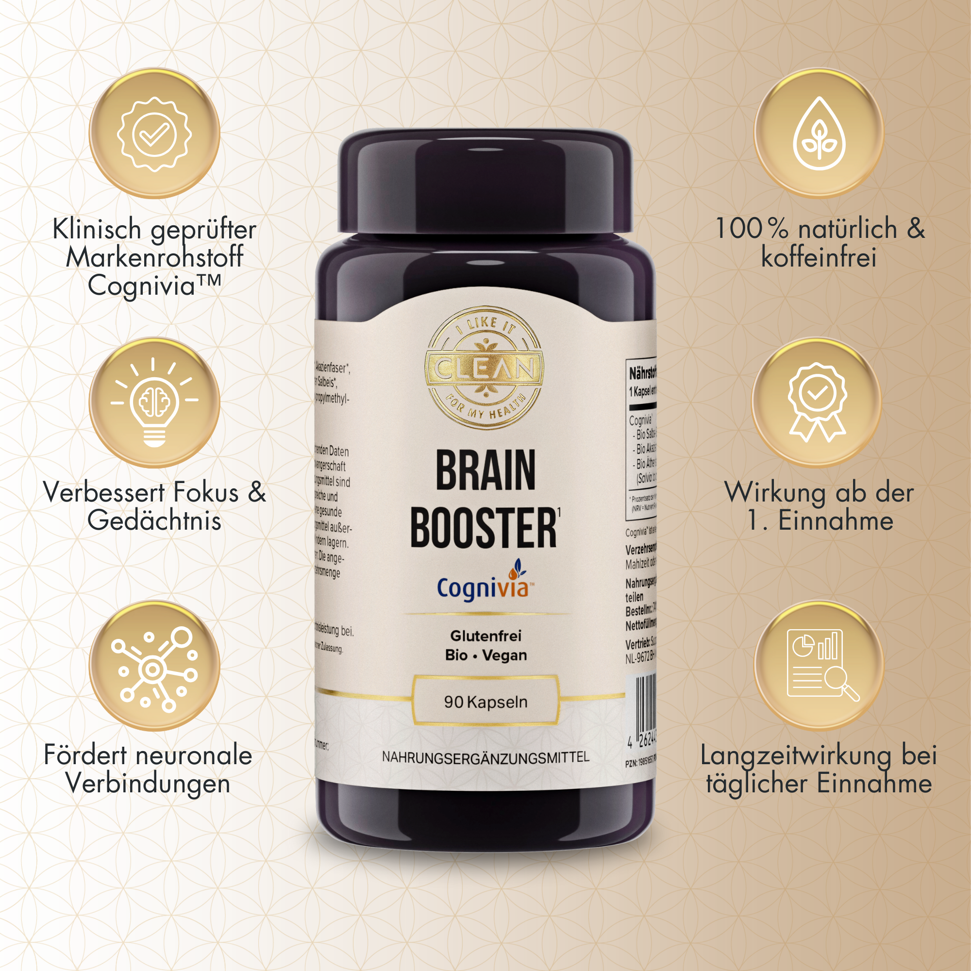 i like it clean Brain Booster gélules 90 gélules concentration sauge