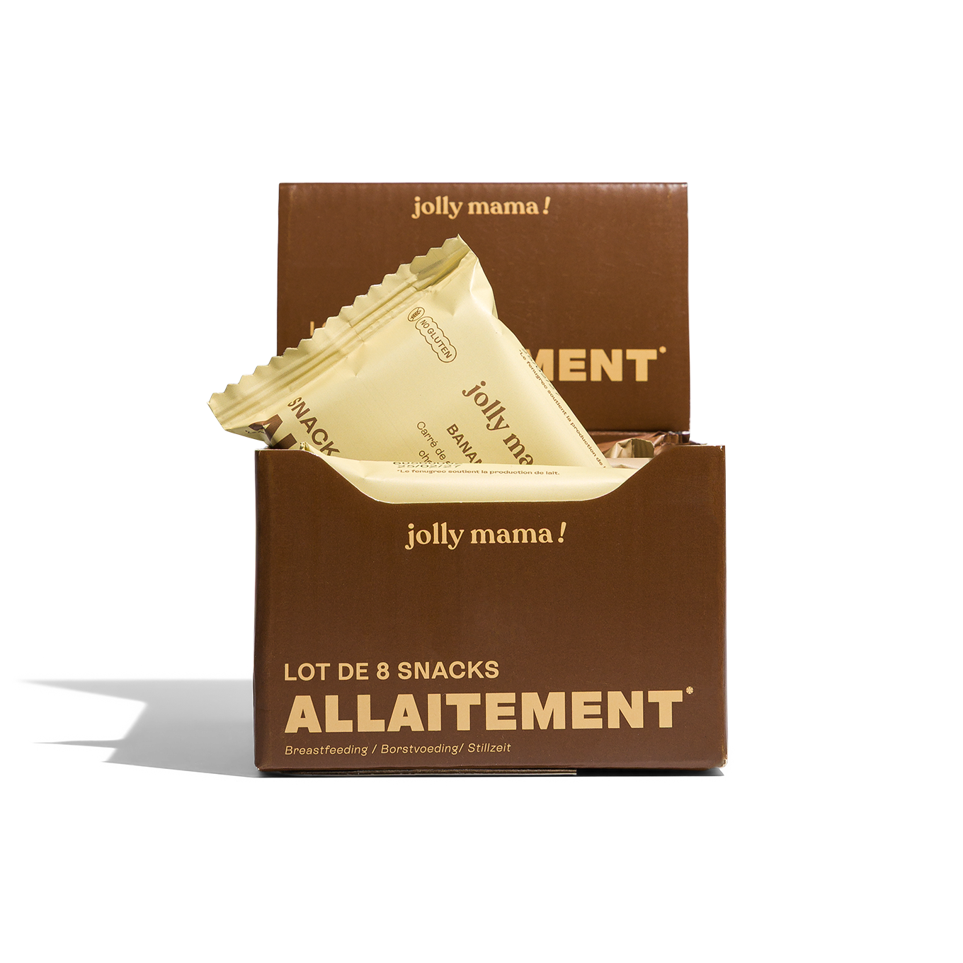 Jolly Mama Découverte allaitement pack 8 snacks fenugrec DHA