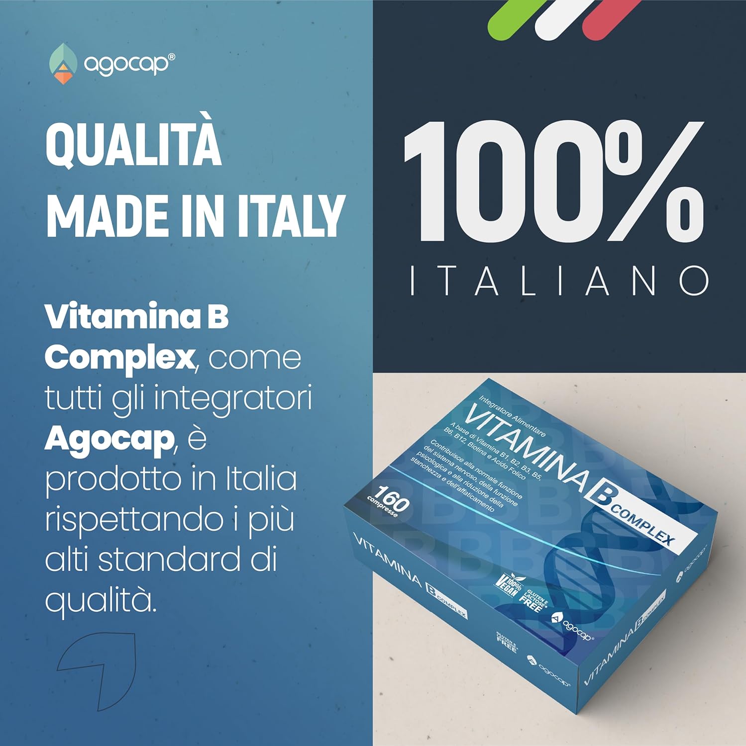 Agocap Stress e Stanchezza Vitamina B Complex vitamines B 160