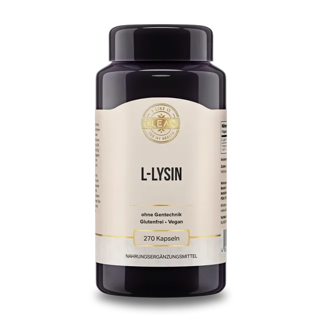 i like it clean L-Lysin L-lysine gélules 270 vegan 500 mg