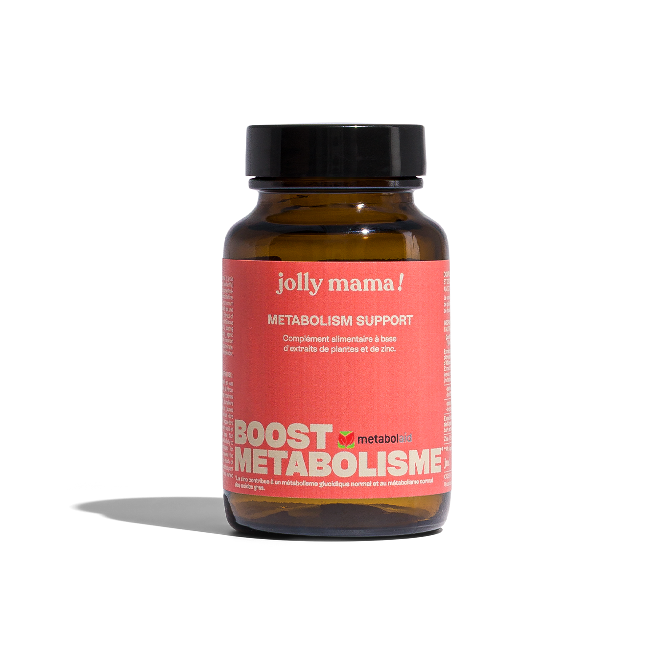 Jolly Mama Compléments Metabolism Support gélules zinc cannelle pot verre