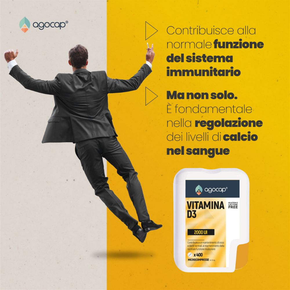 Agocap Vitamine e Minerali Vitamine D3 2000 UI micro-comprimés 400
