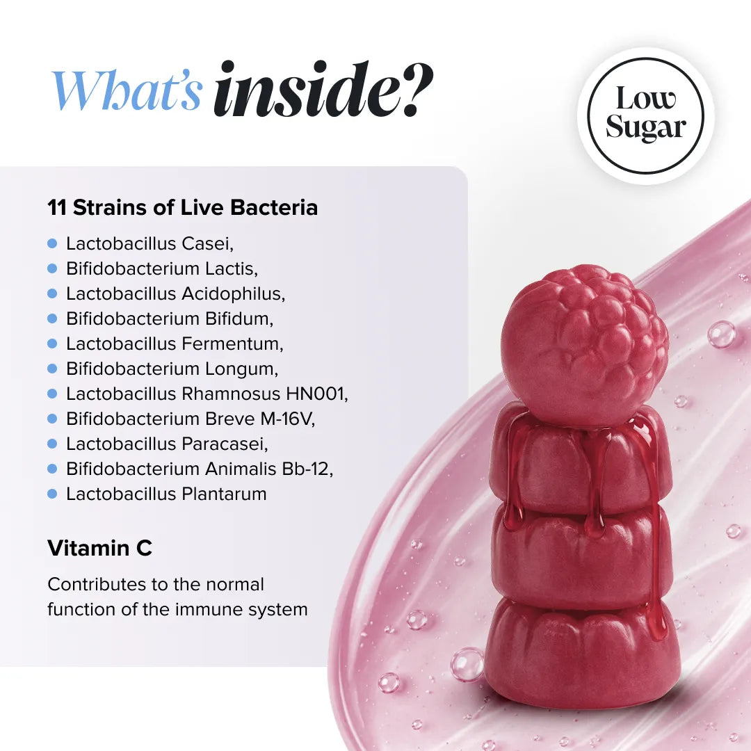 Novomins Santé intestinale Gummies Bio-Bac pêche 52 mds