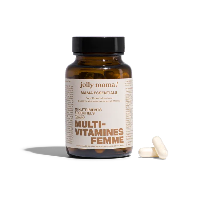Jolly Mama Mama Essentials Vitamines 1 Mois Fatigue Vitamine C