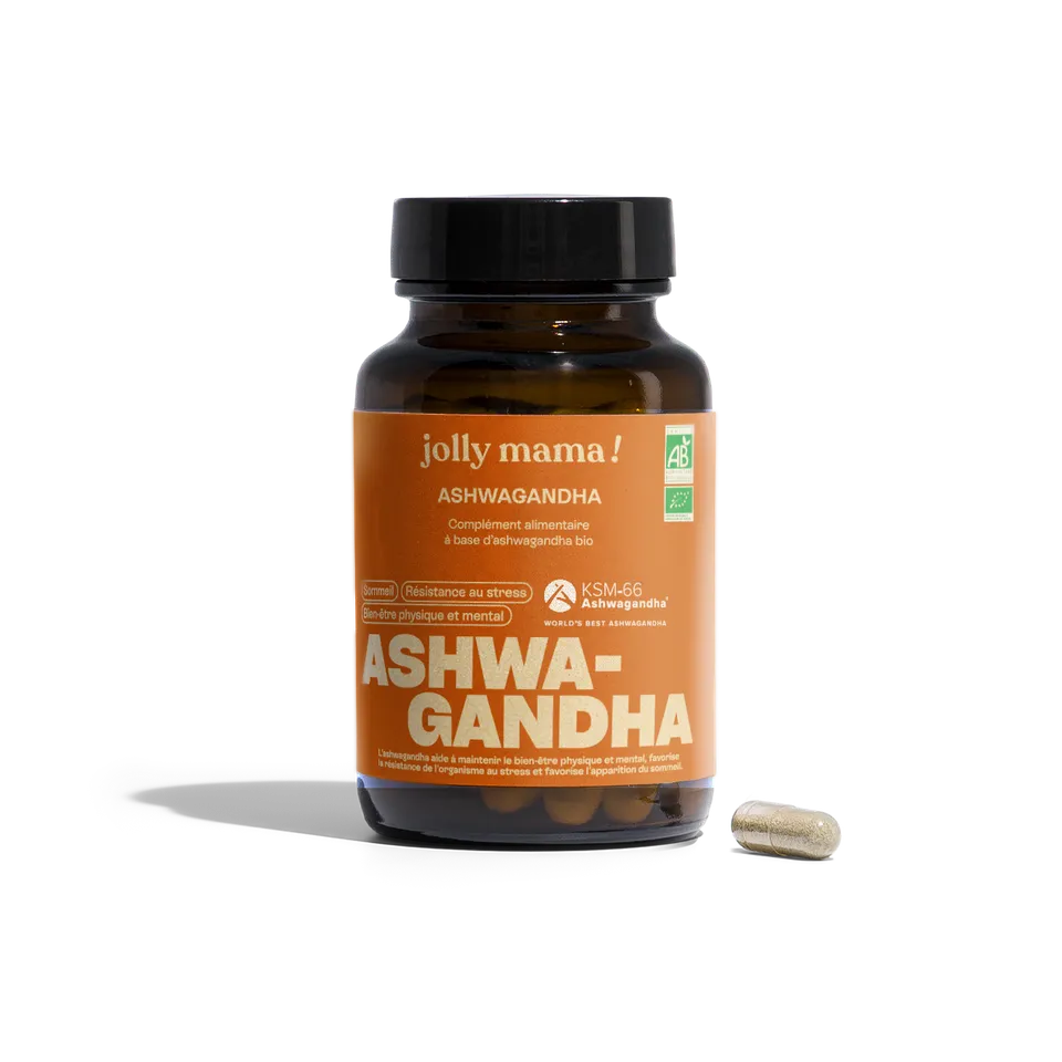 Jolly Mama Compléments Ashwagandha gélules KSM-66 600 mg 1 mois