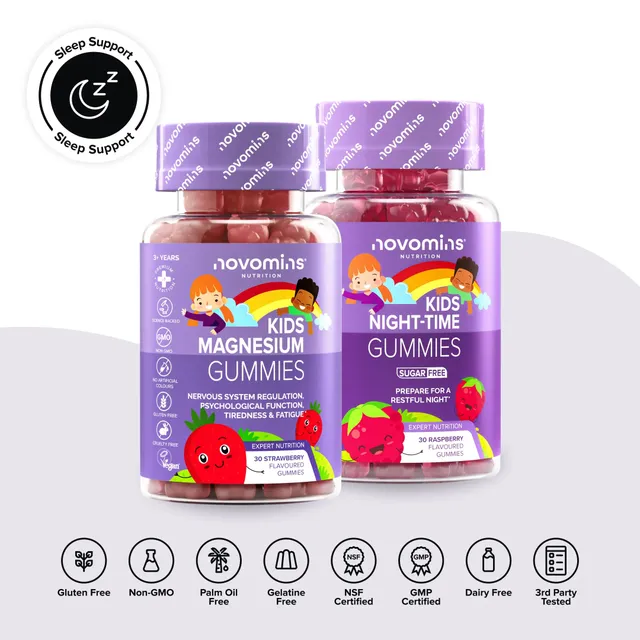 Novomins Pack Sommeil pour Enfants coffret 2 gummies nuit