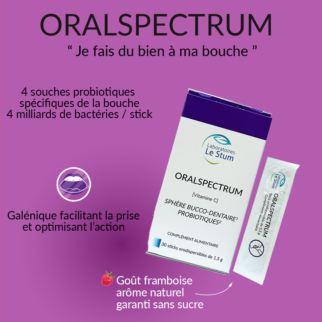 Le Stum Oralspectrum complément dentaire flore buccale