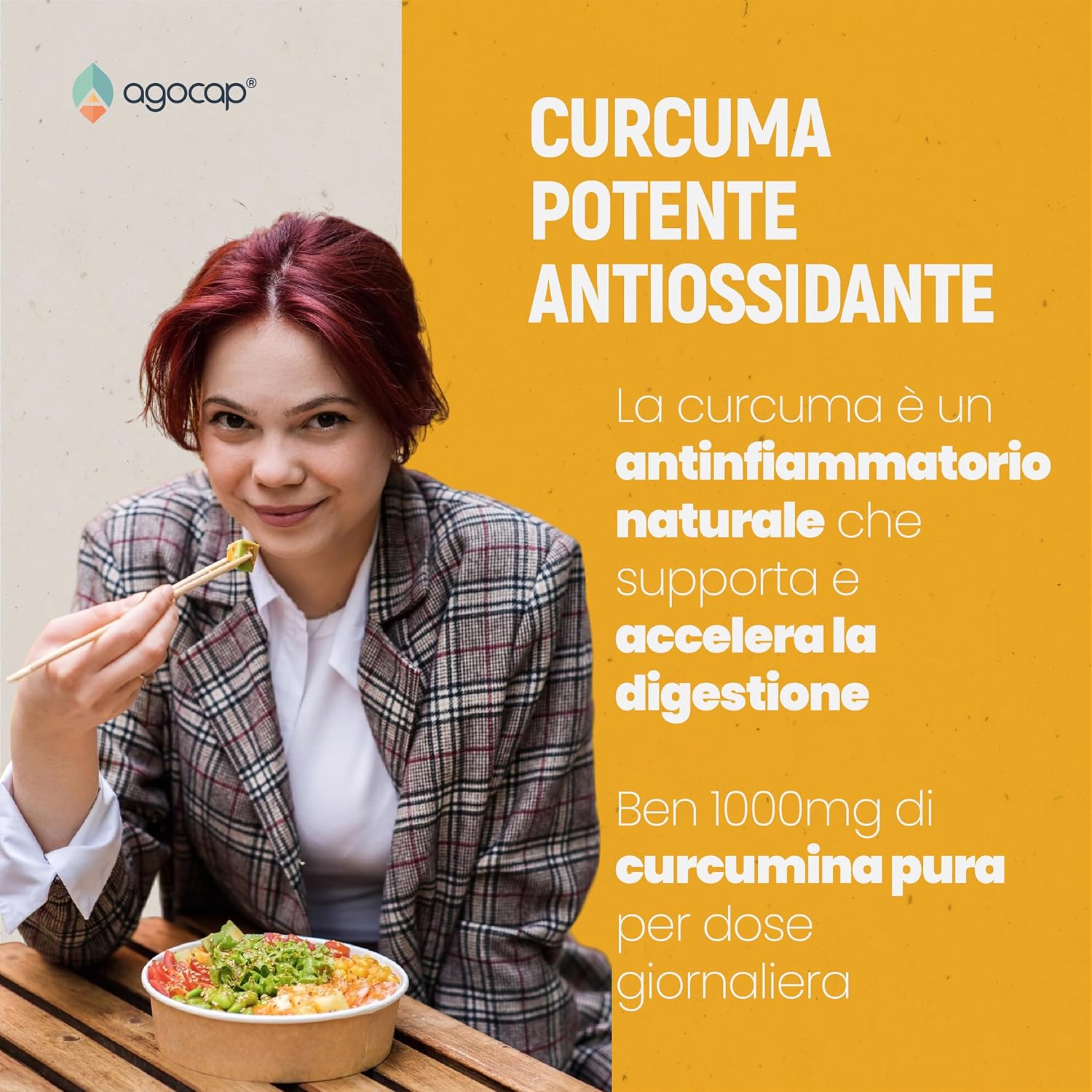 Agocap Curcumaid Pro curcuma complément digestion pipérine
