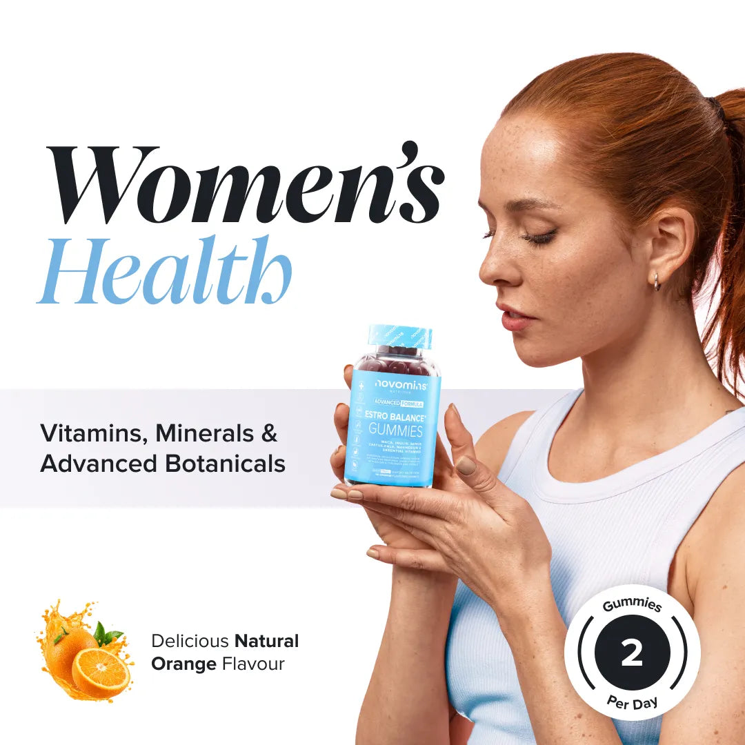 Novomins Périménopause Estro Balance gummies femme maca