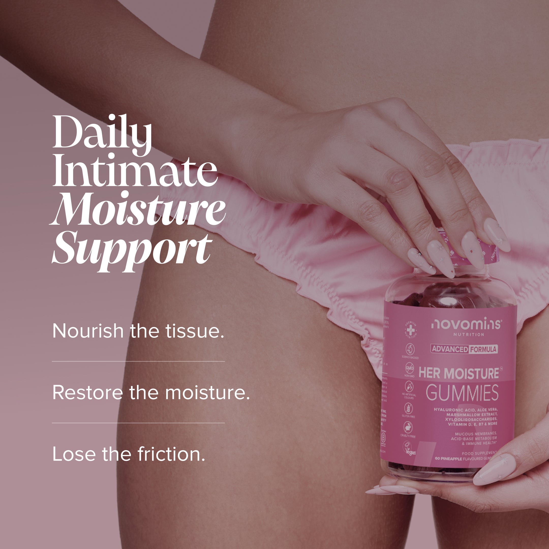Novomins Confort Intime Gummies Ananas Hydratation