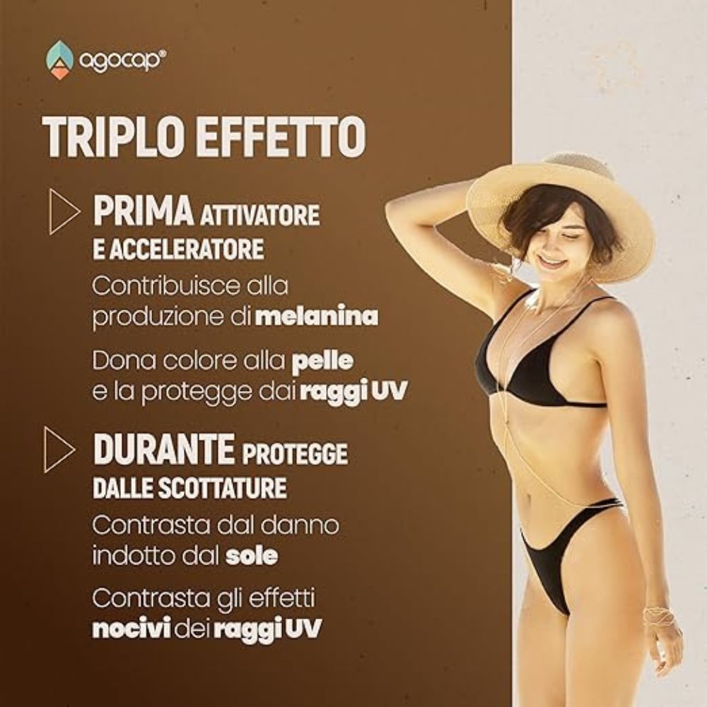 Agocap Soleil Bronze Booster bronzage 80 micro-comprimés