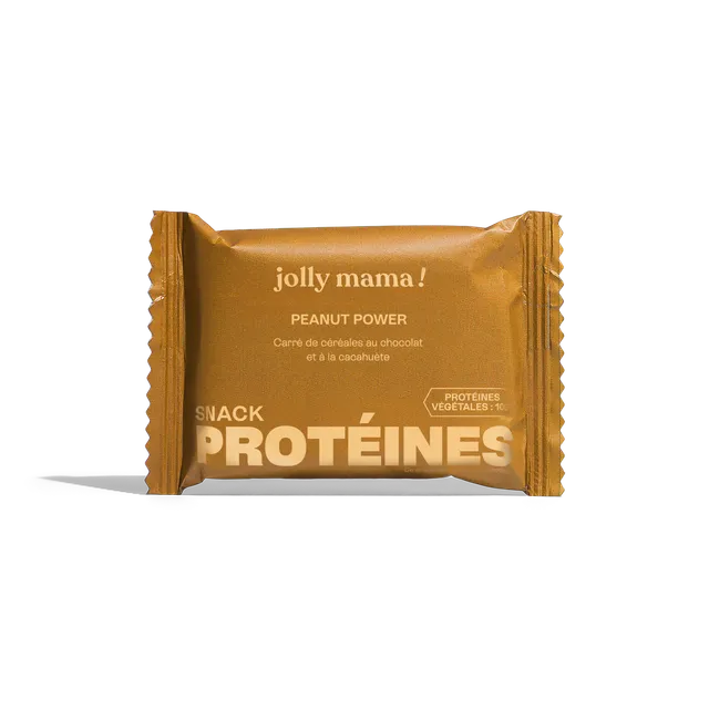 Jolly Mama Snacks Peanut Power barre protéinée 10g vegan