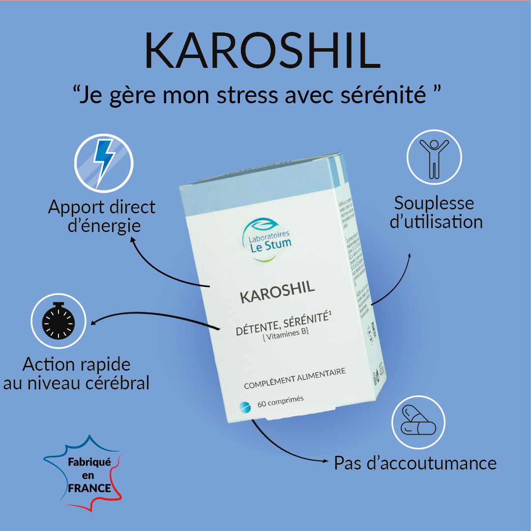 Le Stum Karoshil complément stress vitamines minéraux