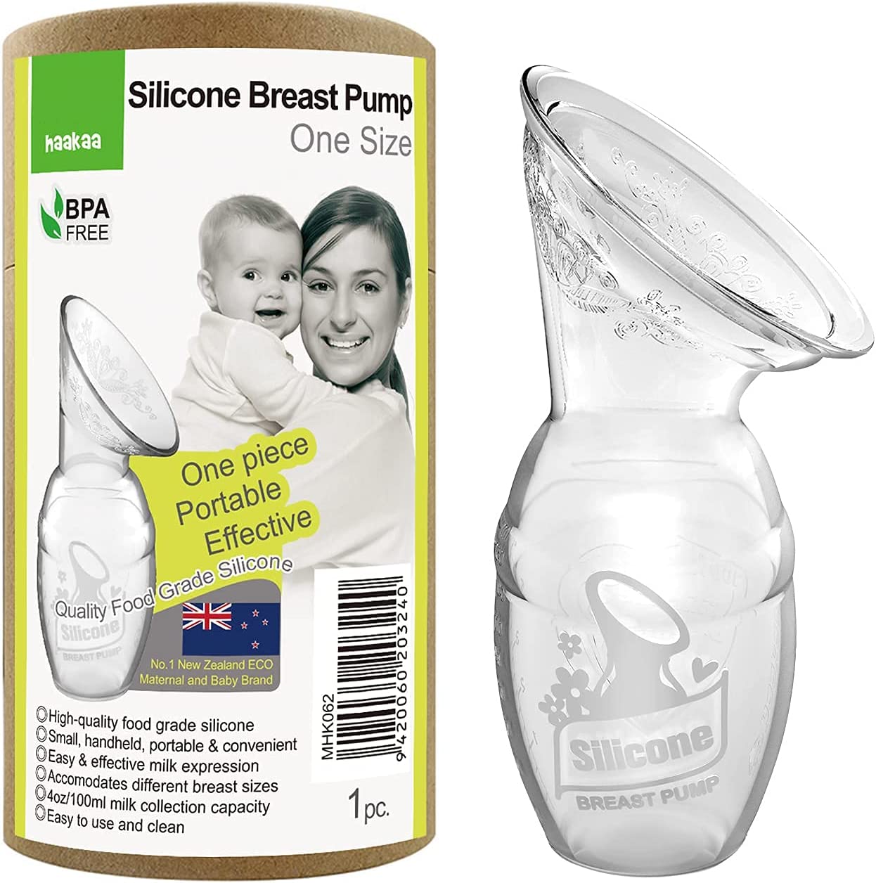 Jolly Mama Recueil-Lait Haakaa Tire-Lait Silicone 100 mL