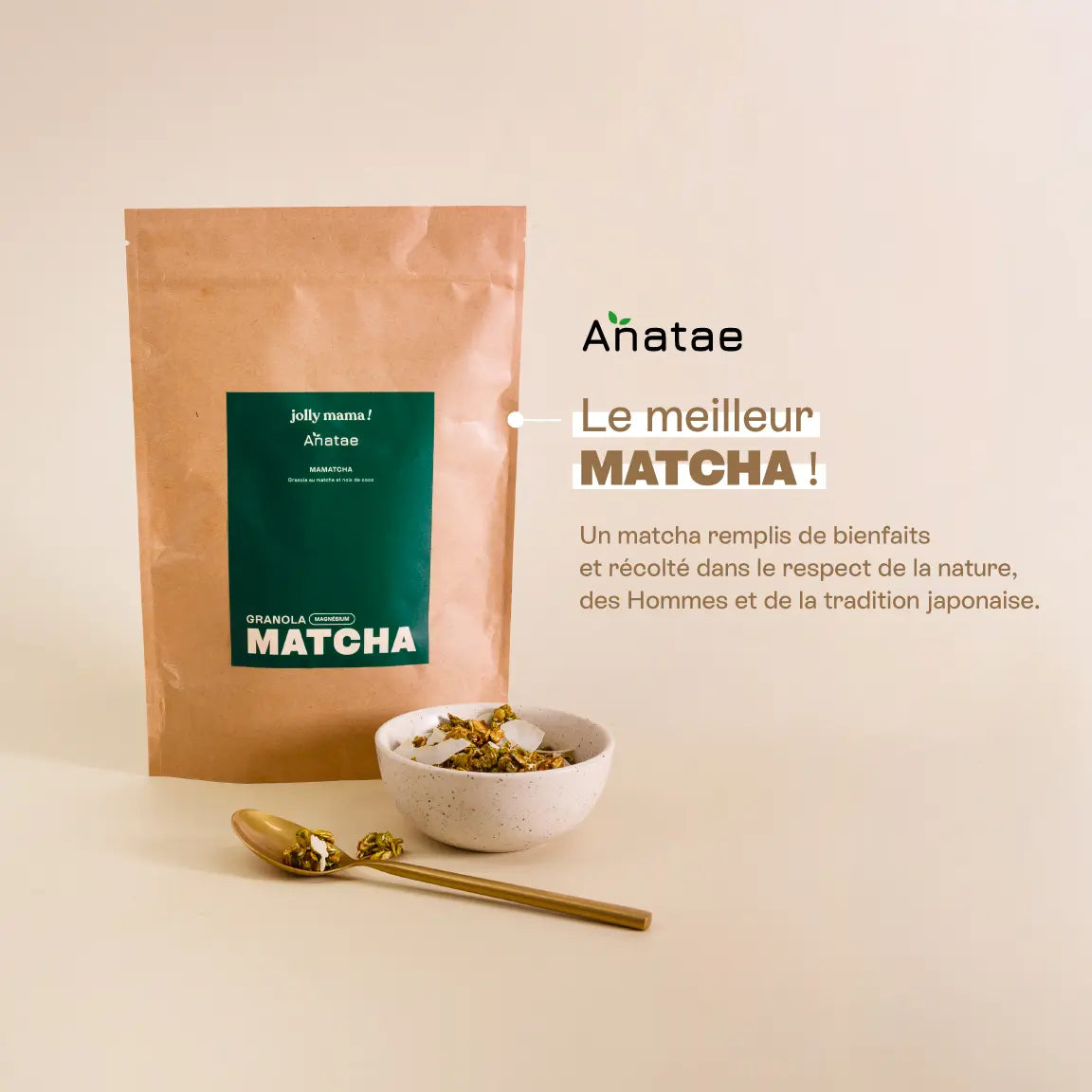 Jolly Mama Mamatcha Granola Matcha Coco Magnésium 1 Produit