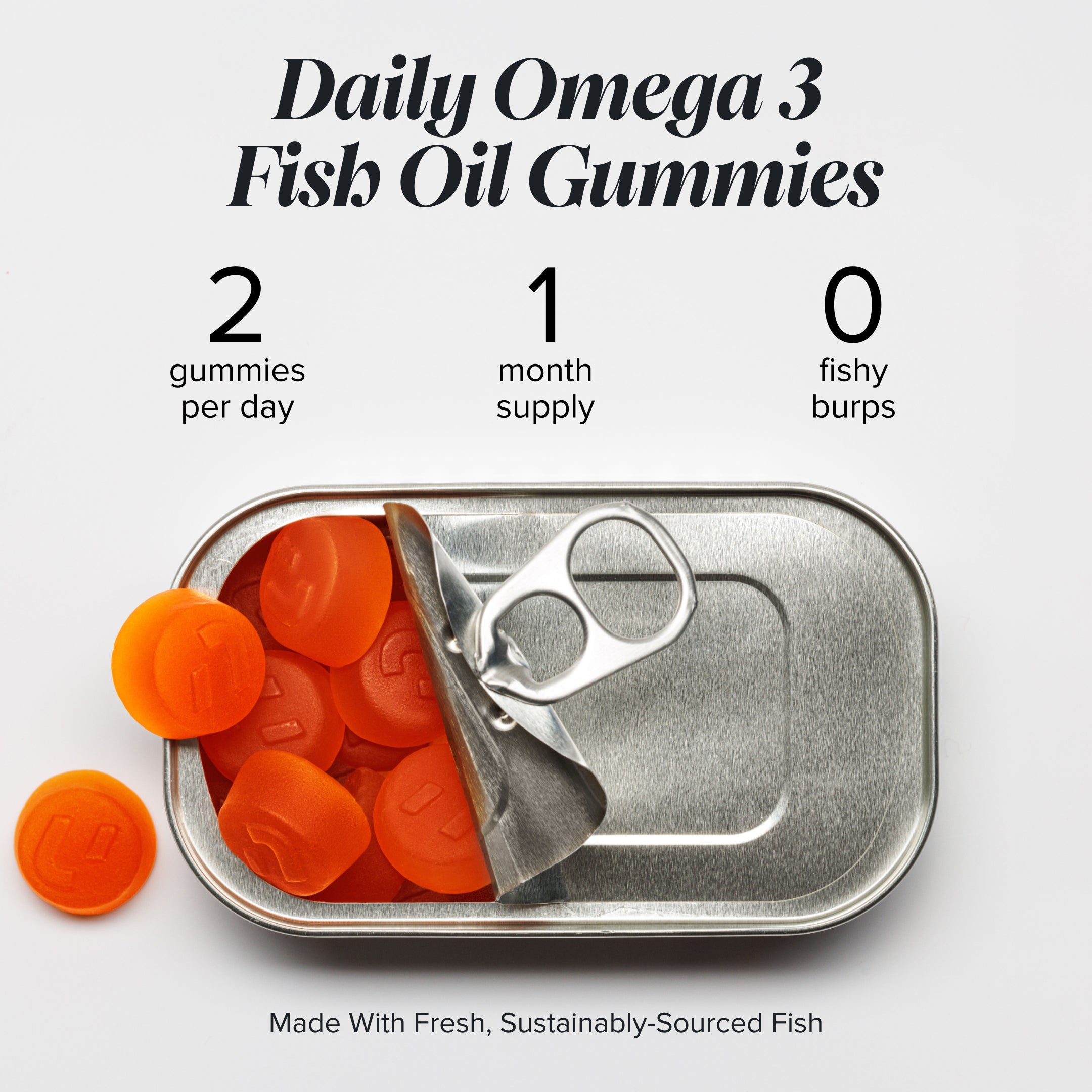 Novomins Cœur Gummies Oméga-3 Huile Poisson citron DHA