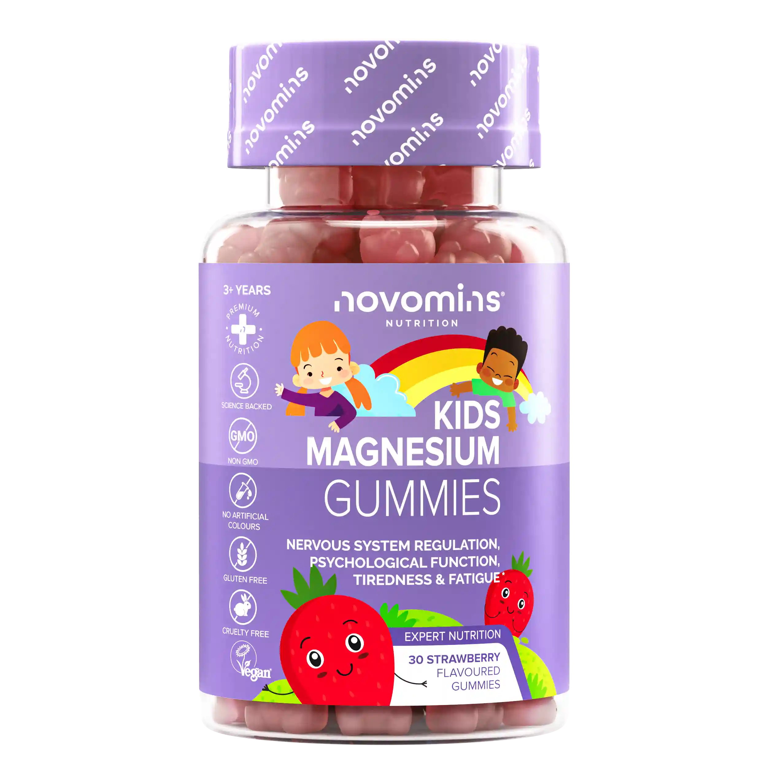 Novomins Sommeil Gummies Magnésium Enfants Calme