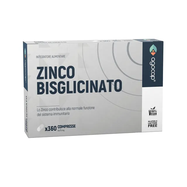Agocap Zinc bisglycinate 15 mg 360 comprimés