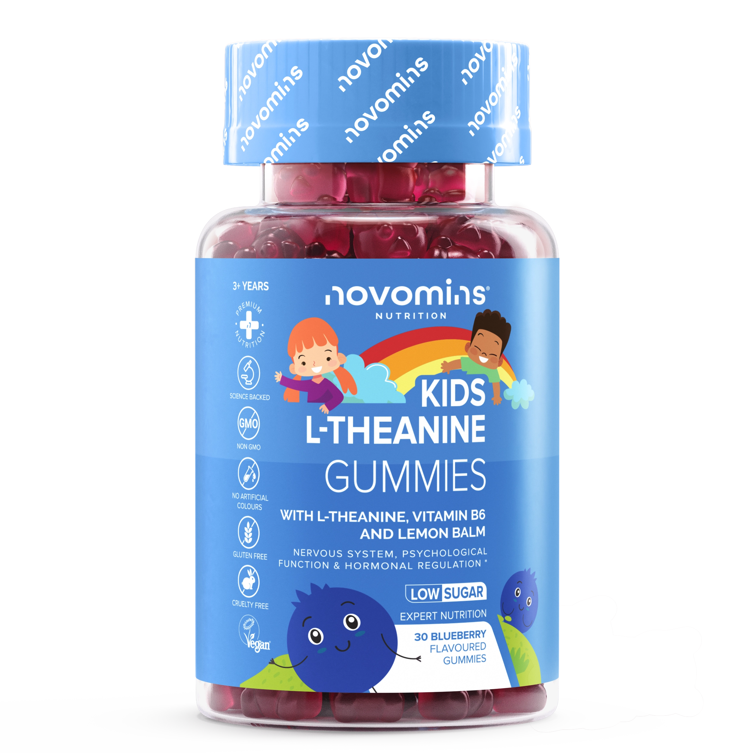 Novomins L-Théanine Enfants gummies concentration calme