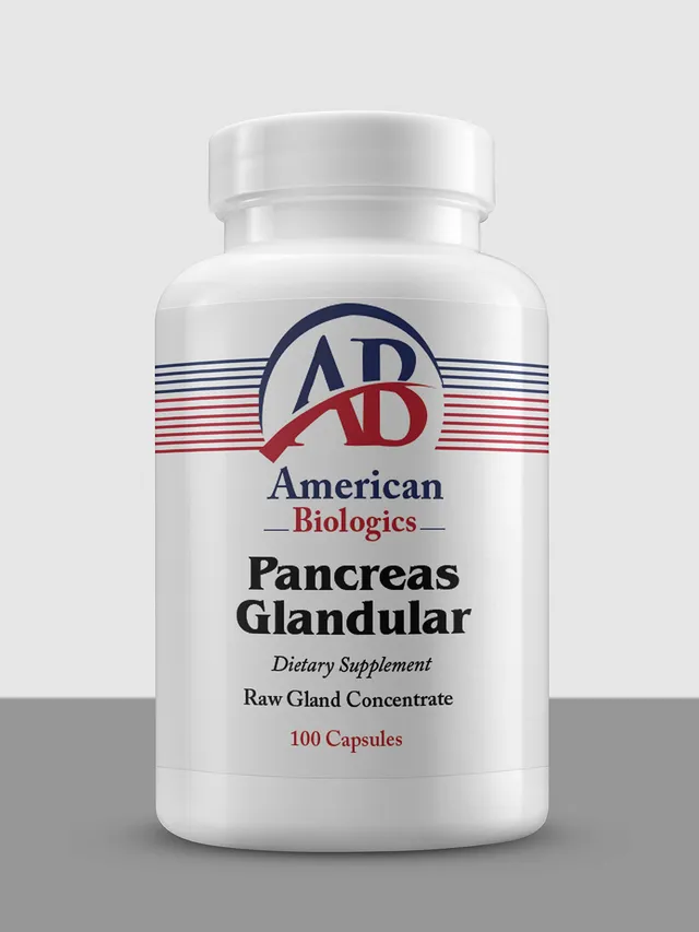 American Biologics Glandulars Pancreas Glandular pancréas 330 mg comprimés