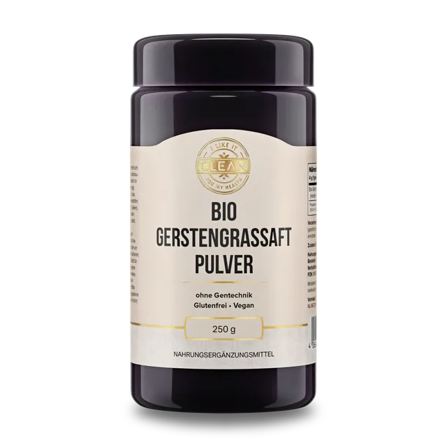 i like it clean Gerstengrassaft poudre jus d'orge bio 250 g