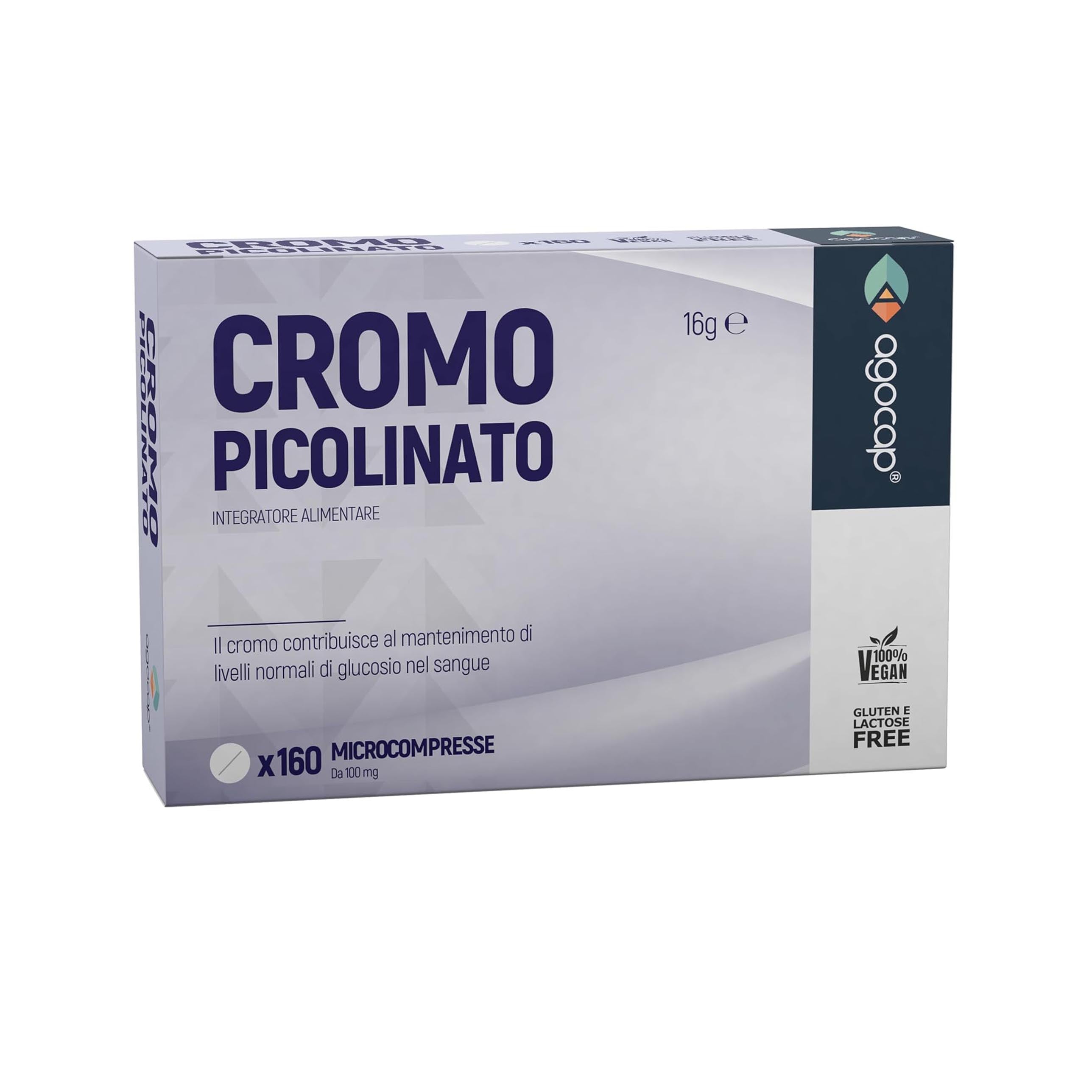 Agocap Vitamine e Minerali Chrome Picolinate gélules glycémie