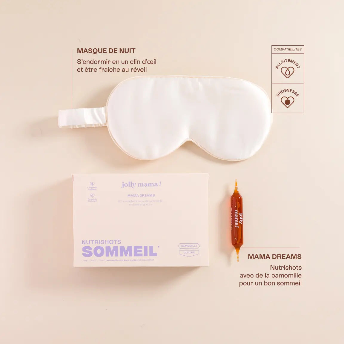 Jolly Mama x Morphée coffret sommeil camomille box méditation