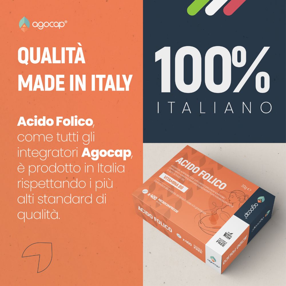 Agocap Gravidanza acide folique B9 400mcg 400 micro-comprimés